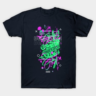 DELUSION | RETROWAVE GRAFFITI T-Shirt